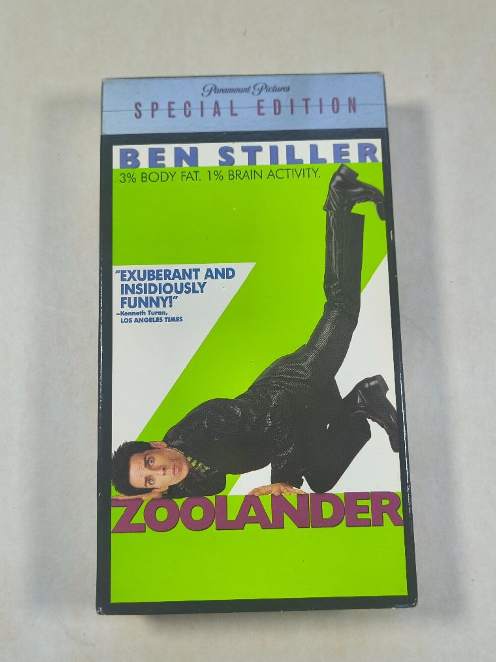 Special Edition Zoolander VHS Tape with Case - Preloved